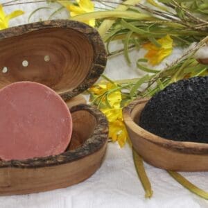 Olive Wood Rustic Soap Dish